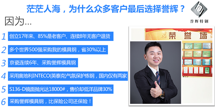 選擇譽輝模具鋼的6點理由 選擇譽輝模具鋼的6點理由